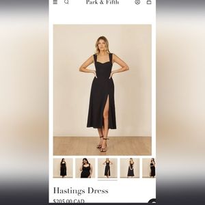 Black wedding prom bridesmaid formal event party guest midi dress-bra friendly!